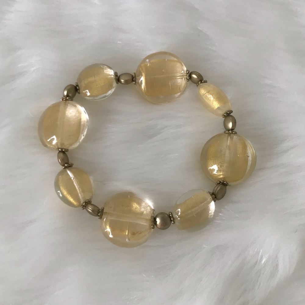 PD Premier Designs Golden Beaded Beads Bracelet